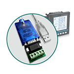USB RS485 coverter close-up.