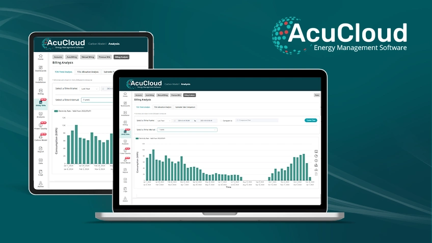 Energy Management and Reporting using AcuCloud Utility Bill Module