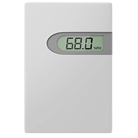 Front view of the AcuHUM RM room mount relative humidity and temperature sensor