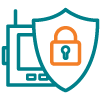 Anti-tampering seal icon.
