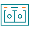 Fiber Optic LC Port icon.