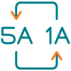 5A/1A CT input icon.
