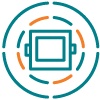 multi-channel metering icon.