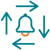 I/O and alarms icon.