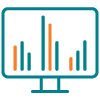 LCD power quality monitoring icon.