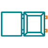 Pre-cut enclosure icon.