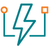 Support for all electrical system configurations icon.